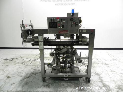 Used- accraply model im2000b pressure sensitive labeler. machine is bottom appli for sale