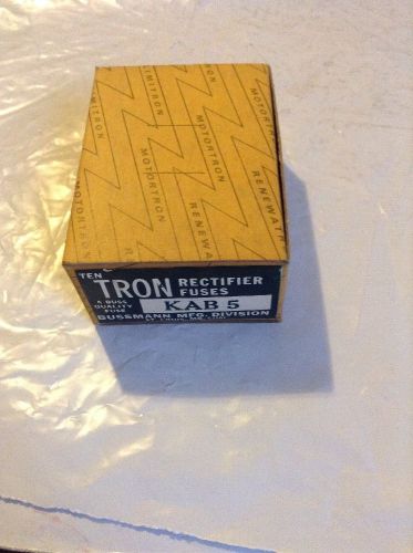 TRON Rectifier Fuses KAB 5 Lot Of 10 FREE SHIPPING