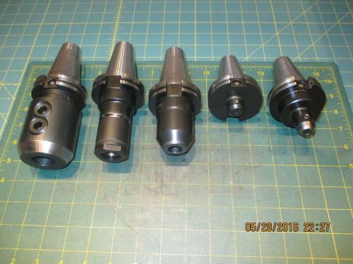 MACHINIST TOOLS * TOOL HOLDERS * LYNDEX * CAT40 * LOT (5)