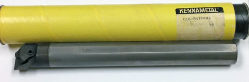 C16R-KTFPR3 KENNAMETAL 1&#034; DIA.  X 9&#034; OAL SOLID CARBIDE BORING BAR