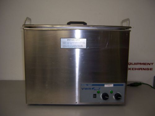 9182 VWR 750HT ULTRASONIC CLEANER W/ HEAT, TIMER, BASKET &amp; LID 25-85*C HEAT