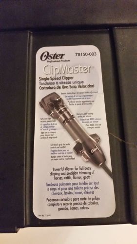 OSTER® CLIPMASTER® LARGE CLIPPERS 78150-003 Single Speed Cattle Sheep Horse