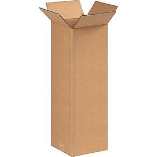 Corrugated cardboard tall shipping storage boxes 8&#034; x 8&#034; x 24&#034; (bundle of 25) for sale