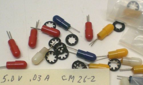 20 Peanut Ultra Miniature Indicator Lights 5V Chicago Mini.#CM26-2, Made in USA