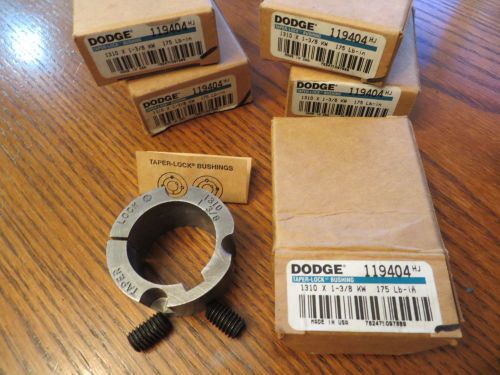 5 pieces Dodge 119404 Taper Lock Bushing Series 1310 1-3/8&#034; Bore Dia W/Keyway