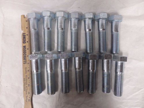 Lot of 14 Hex Head Bolt 1 1/8&#034;-8, 4 1/4&#034; Long, 2 3/4&#034; Thread 307A New (F5)