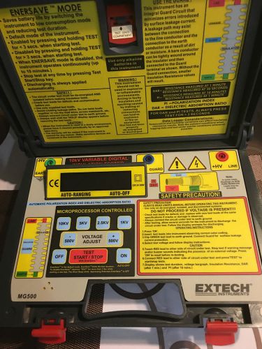 Extech MG500 High Voltage Insulation Tester