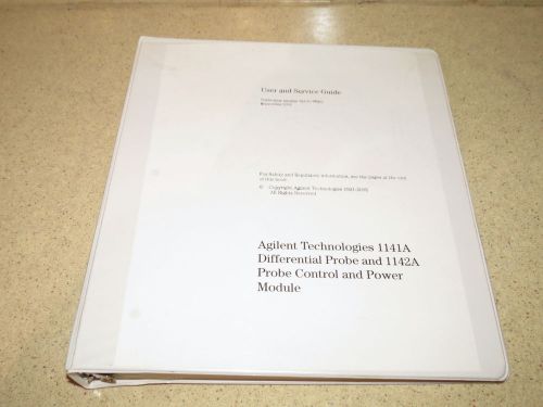 AGILENT HP 1141A/1142A PROBE &amp; P6201  MANUAL  (IN9)