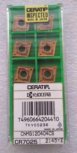 LOT OF 10 KYOCERA CERATIP CNMG120404CS CNMG431CS CR7025 INSERTS