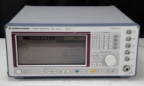 As-Is - R&amp;S SME-03 / SM-B5 SME-B11 Signal Generator