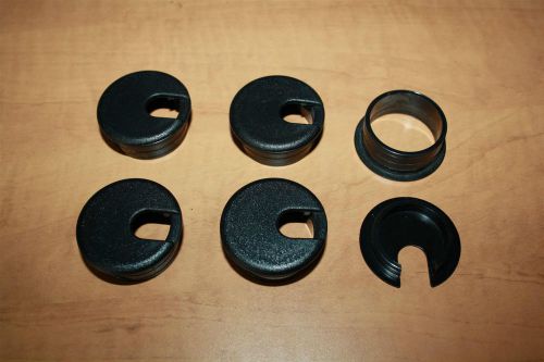 Quantity of 5 (five) two piece Desk Cable Grommets (Mini 1.5 inch size)