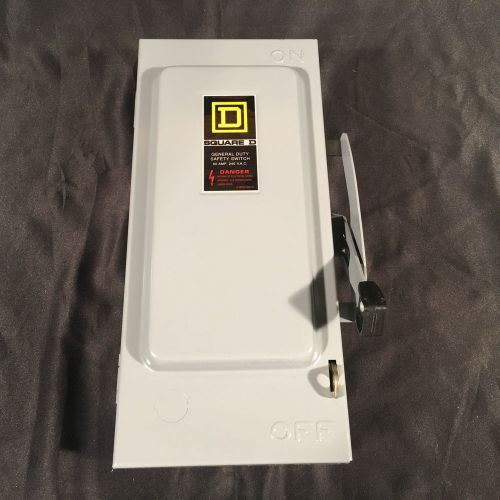 SQUARE D DISCONNECT TYPE 1 D222N 60 AMP 240 VOLT 2 POLE FUSIBLE