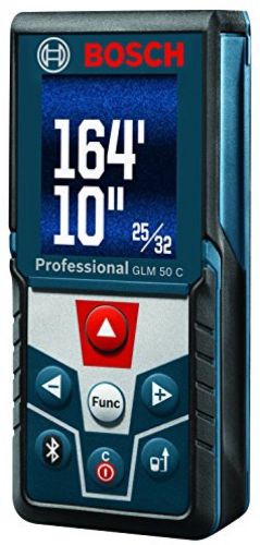 Bosch GLM 50 C Bluetooth Enabled Laser Distance Measurer With Color Backlit