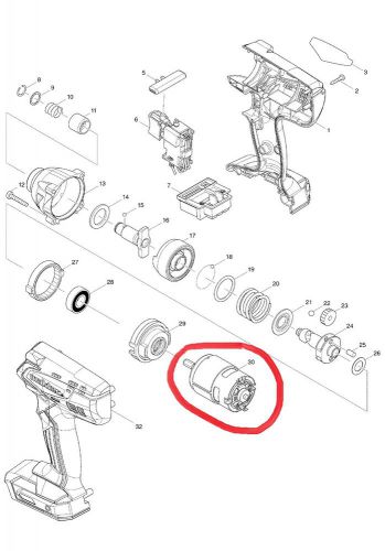 GENUINE MAKITA MAKTEC MOTOR FOR MT690 629971-8 ORIGINAL