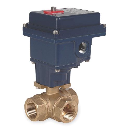 Dynaquip Controls Ball Valve, Electric, 1/4 In NPT, Brass, Model EYHG1AUE20H