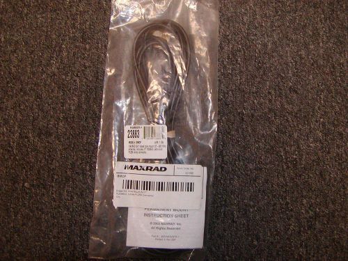 MAXRAD BMCP 3/4&#034; BRASS HOLE MOUNT W/17&#039; RG58A/U, LOOSE PL259 CONNECTOR NEW