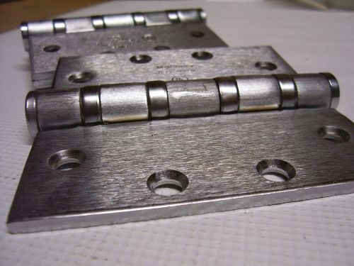 Lot of 3 McKinney Stainless Steel Ball Bearing  Hinges #28DJ Assa Abloy 4 1/2&#034;