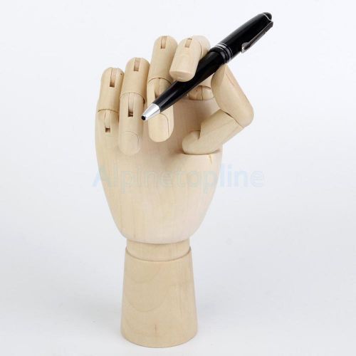 9.8&#034; Wooden Female Right Hand Artist Manikin Articulated Art Class Mannequin