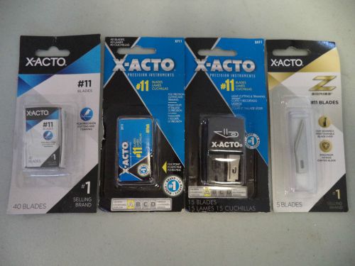 100 X-Acto #11 Blades 5 15 40 pack X 811 XC2270 xacto Knife Brand NEW x411 x811