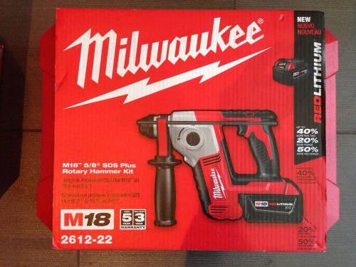 Milwaukee 2612-22 5/8&#034; Cordless Rotary Hammer Kit