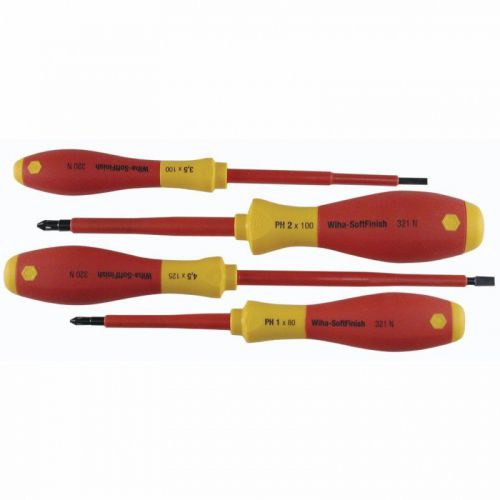 Wiha 4 Piece Insulated Screwdriver Set/32090