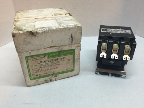 GENERAL ELECTRIC CR353EG3BB1AB CONTACTOR DEFINITE PURPOSE 3 POLES 75/90 AMP