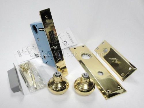 Ml7053 mul-t-lock mortise lock complete knob trim brass for sale