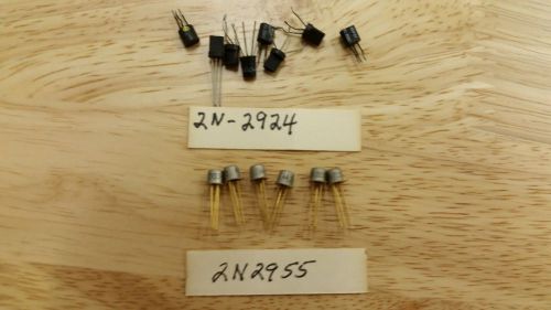 2N2955 TRANSISTOR NEW 6PCS MOTOROLA WITH 2N2954 1 NEW 7 USED