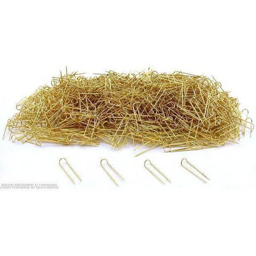 Jewelry Display U Pins Gold Finish Lot of 1000 7/8&#034;