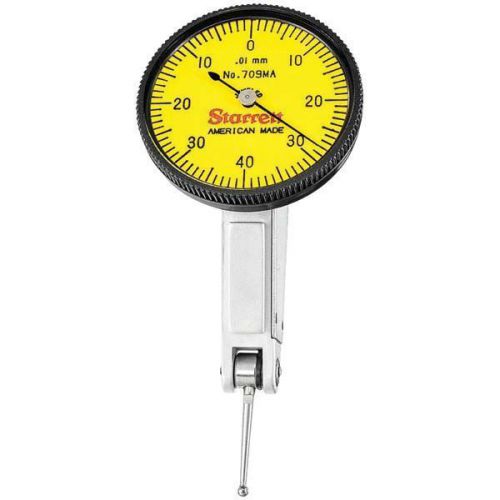 STARRETT 709MAZ Dial Test Indicator-Dial Color:Yellow, Range:.8mm