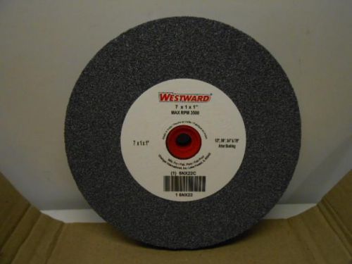 NOS WESTWARD 6NX22 GRINDING WHEEL ALUMINUM OXIDE 7&#034;