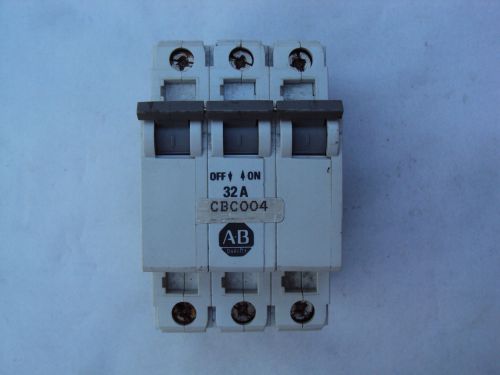 ALLEN-BRADLEY CAT 1492-CB 3 SER B 32AMP, 3 POLE CIRCUIT BREAKER