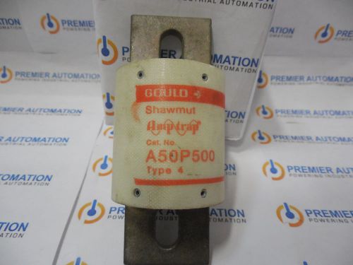 SHAWMUT A50P500 FUSE 500AMP 500VAC SEMICONDUCTOR