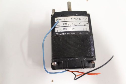 Hurst MFG. Corp. 2432-555 KS 10W 60V 115RPM Instrument Motors Induction Motor