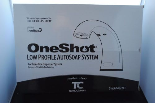 Rubbermaid One Shot Automatic Chrome Soap System auto dispenser 402241 foam NEW