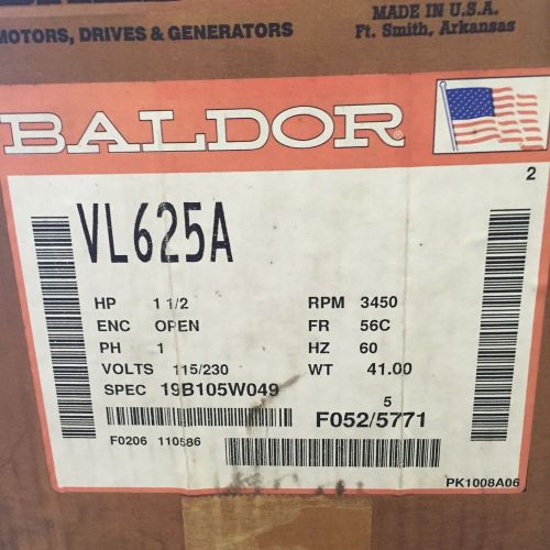 BALDOR MOTOR VL625A