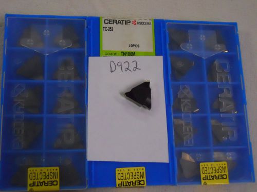 30 new ceratip tc-253 cermet inserts. grade: tn100m {d922} for sale