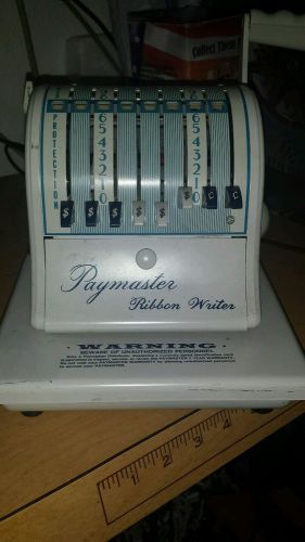 Vintage Paymaster Ribbon Writer 8000 Checkwriter