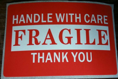 lot of 20 Handle with Care FRAGILE Thank You shipping labels stickers BS