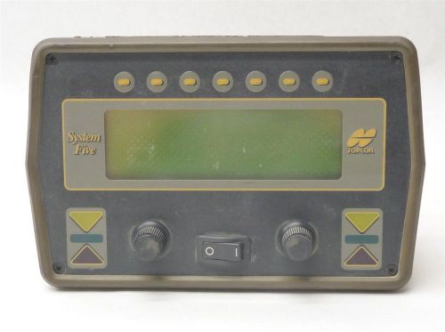 TOPCON SYSTEM FIVE 5 9164 DOZER GRADER DUAL-FUNCTION DISPLAY CONTROL BOX PARTS