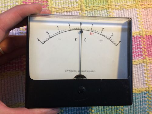 Vintage Simpson McMartin Industries Kilocycle Meter KC Gauge Measures -4- 4