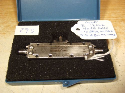 Avantek SFT90-1401 Amplifier 40 dB Gain 8-18 GHz