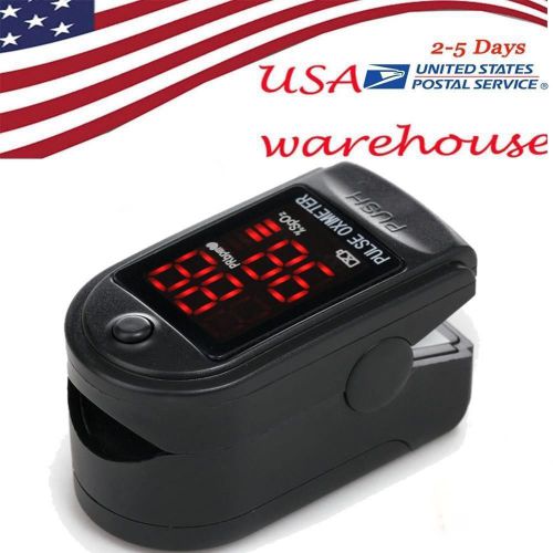 Black FDA CE LED Finger Pulse Oximeter Blood Oxygen SpO2 Monitor Contec- USA