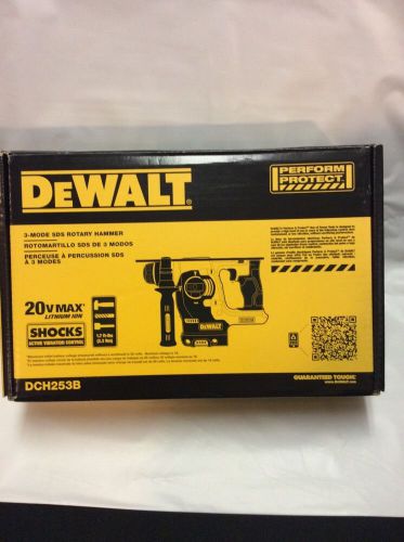 Dewalt 20v max li-ion bl sds 3-mode 1&#034; rotary hammer (bare) dch273b new for sale