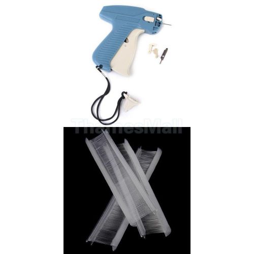 10000pcs 0.7&#034; regular garment price label hanging tag barbs + tag gun machine for sale