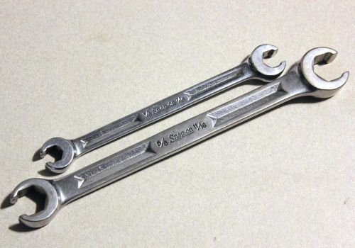Used lot of 2 snap on double end flare nut wrenches rxh1214s rxh2022s for sale