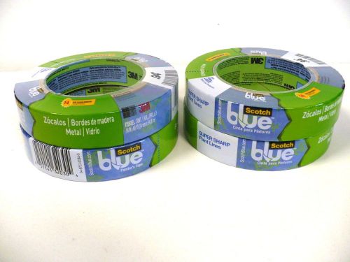 4 Roll 3M Scotch 2093E .94&#034; X 60 Yards Blue Advanced Painters Tape  Edge Lock