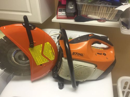 Stihl ts 420 concrete cut off saw w/ diamond blade- runs great! oem cylinder for sale