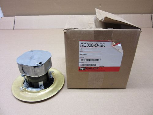 1 NIB WALKER WIREMOLD RC800-Q RC800Q RAISED FLOORBOX BRASS RECEPTACLE