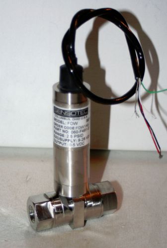 1/4&#034; npt sensotec fdw amplified pressure transducer for sale